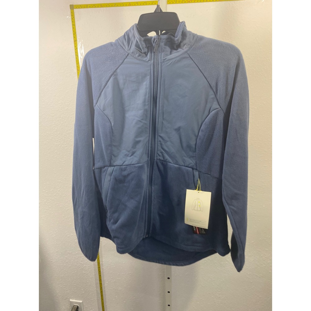 All in Motion Womens XL Blue Hybrid Fleece Full Zip Jacket Mock Neck NWT